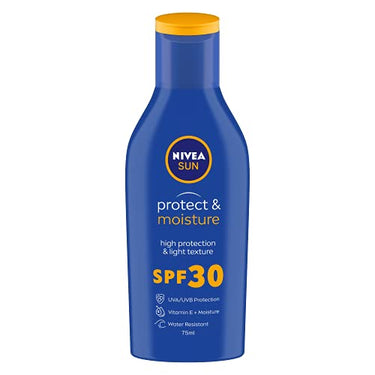 NIVEA Men & Women Sun Protect And Moisture 75Ml Spf 30 Advanced Sunscreen For Instant Protection For Normal Skin| Pa++ UVA - UVB Protection System| Water Resistant| Pack Of 1